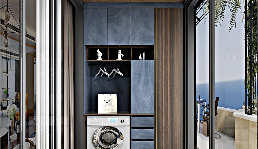 意式極簡陽臺空間儲物柜